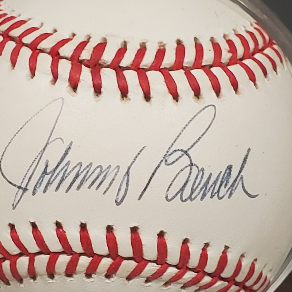 Johnny Bench Autographed Signed Baseball w/ Case Display Stand COA Score Board - Picture 2 of 8